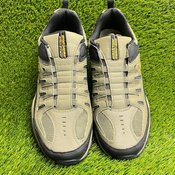 Skechers After Burn M. Fit Mens Size 13 Green Black Athletic Shoes Sneakers - Picture 5 of 10